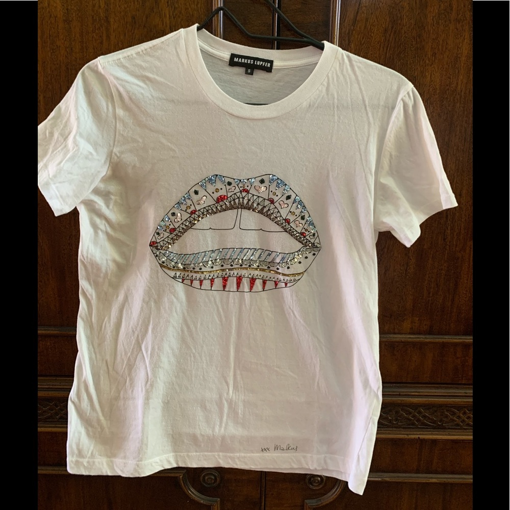 Markus Lupfer sequence Lip TShirt